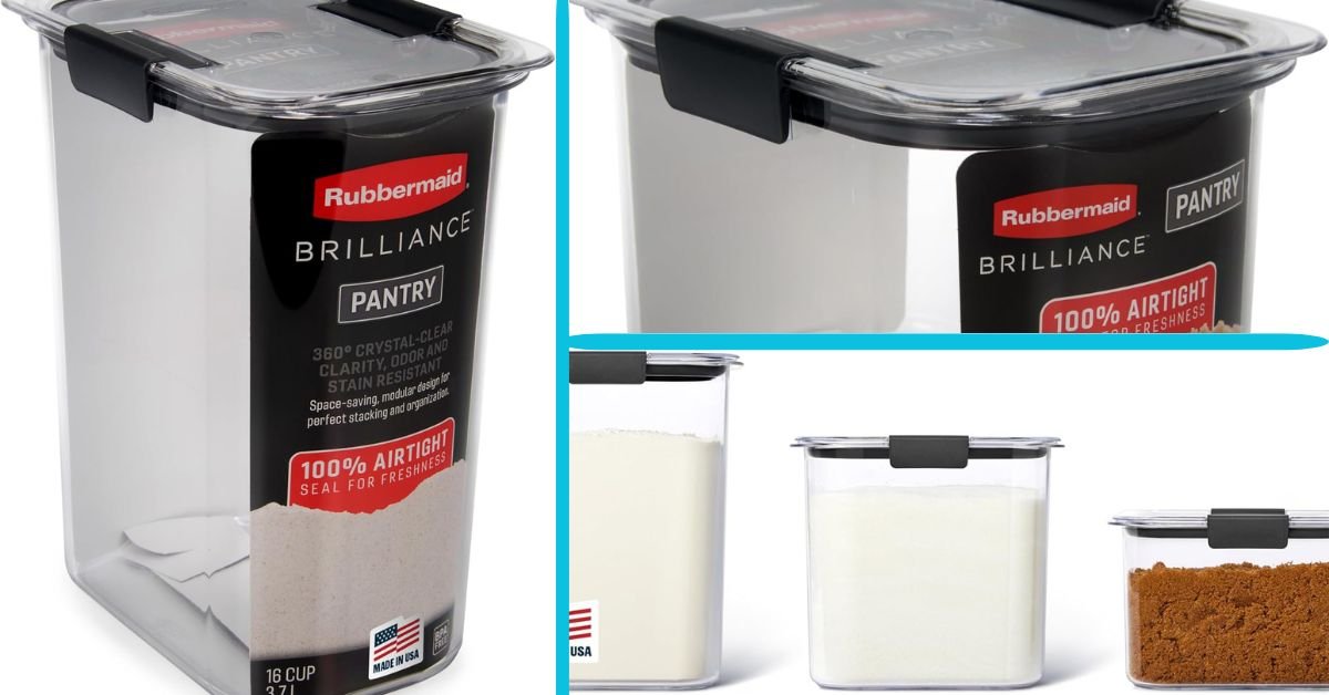 rubbermaid brilliance pantry airtight food storage container