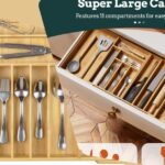 Extra large utensil drawer organizer