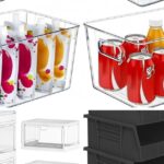 stackable storage bins for pantry