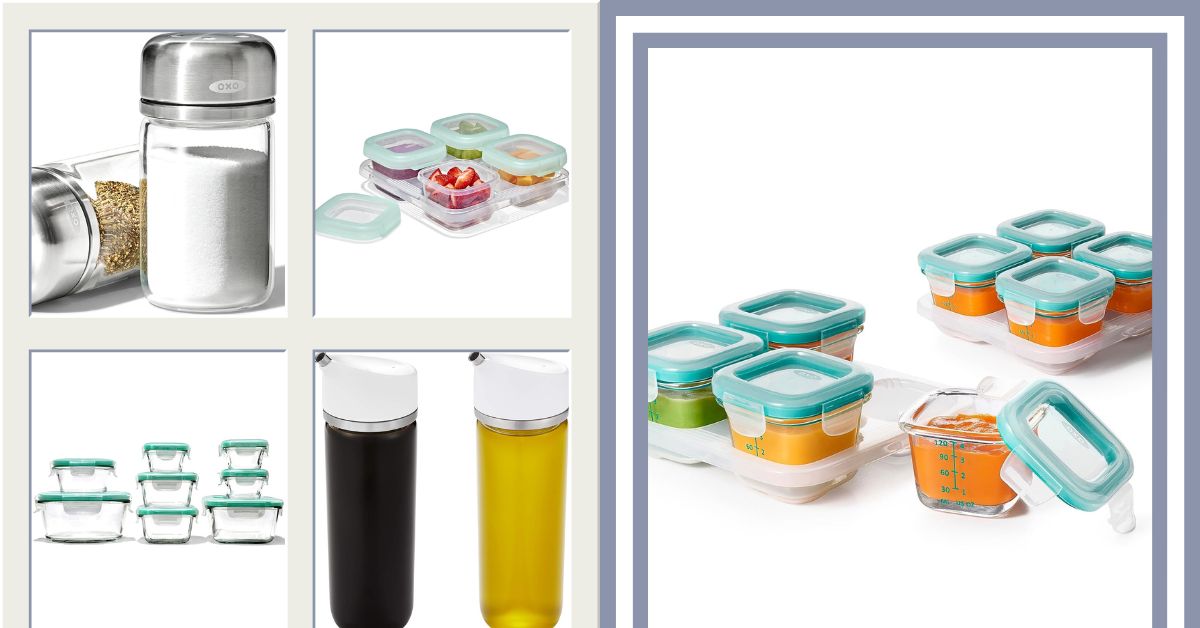 oxo glass storage containers with lids