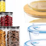 round glass food storage containers with lids