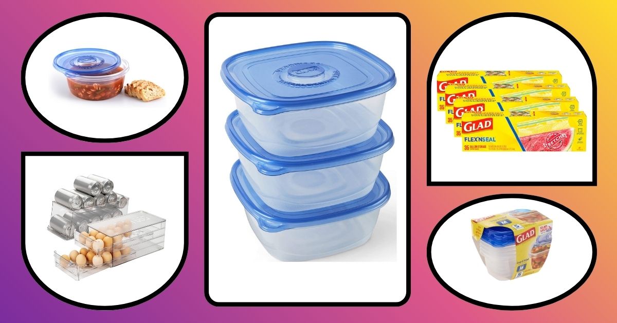 glad food storage containers with lids
